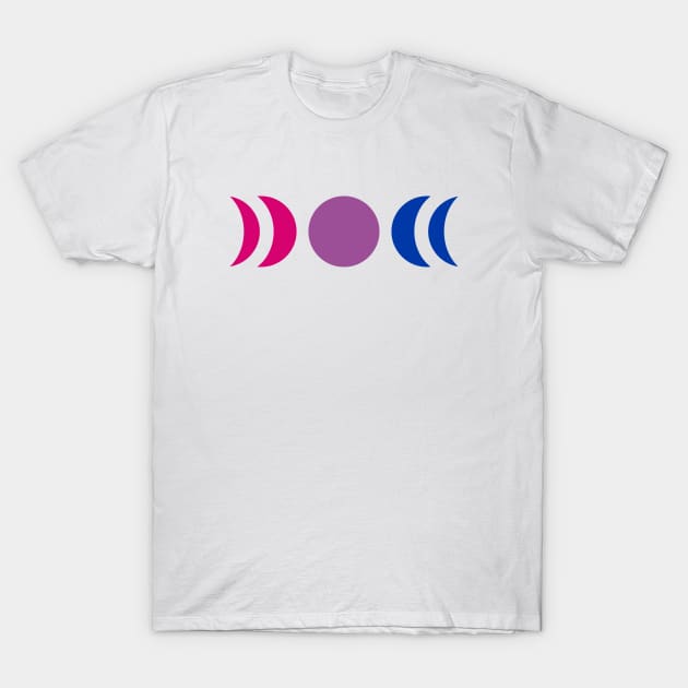 Bisexual Moon Phase T-Shirt by Pridish